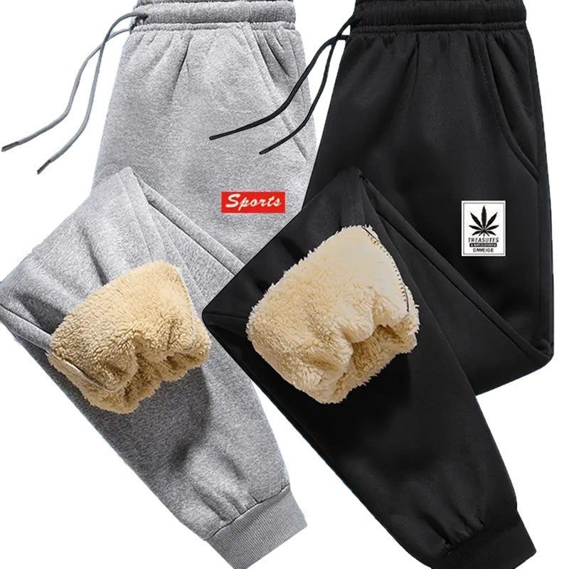 Men's Fleece-Lined Jogger Trousers | Thermal Stretch 2XS-3XL