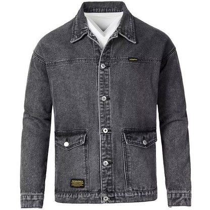 Men's Slim-Fit Denim Jacket | Cotton-Lined Casual Outerwear M–4XL