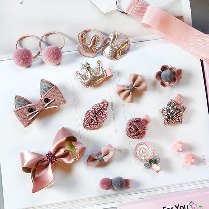 18-Piece Hair Accessories Set | 7 Colours | Women & Girls