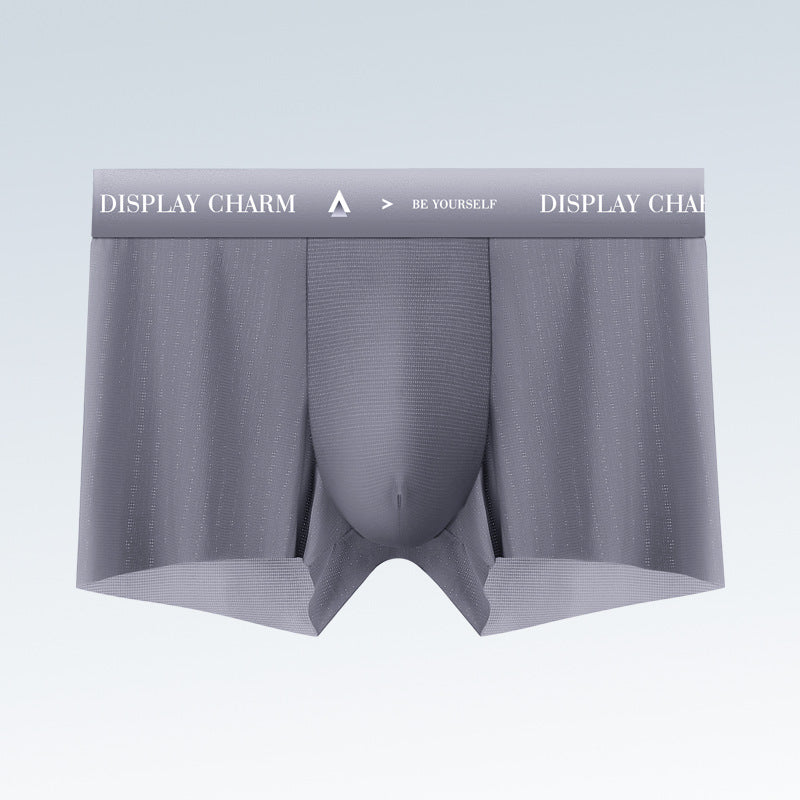Men's Seamless Nylon Boxer Briefs – Breathable & Quick-Dry
