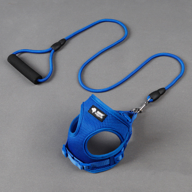 Mesh Dog Harness & Leash Set | Foam Handle | Small Dogs
