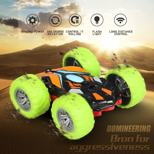 Double-Sided 3D Flip RC Stunt Car – 360° Off-Road Remote Control