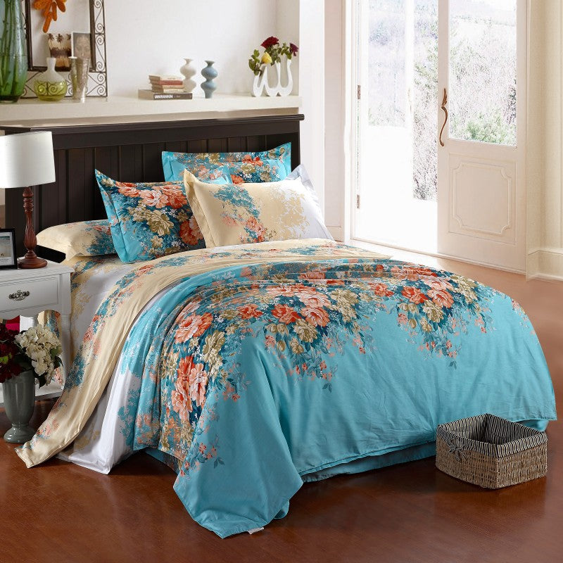 Cotton Four-Piece Bedding Set | Single to Super King & Beyond