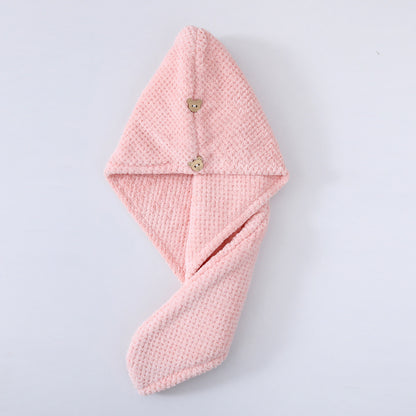 Coral Fleece Hair Drying Cap & Headscarf | Premium Velvet | 19 Colours