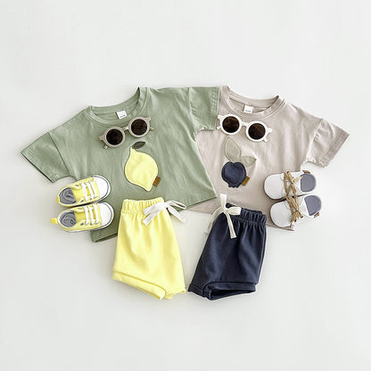 Baby & Toddler Short-Sleeve Top & Shorts Set | Cotton Summer Outfit 6M–3Y