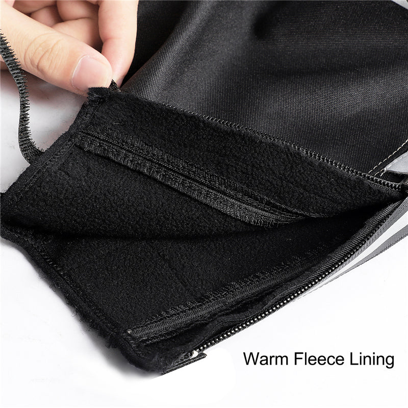 WEST BIKING Winter Cycling Gloves – Thermal Fleece Lined Handlebar Gloves Grey & Black