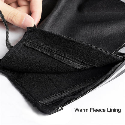 WEST BIKING Winter Cycling Gloves – Thermal Fleece Lined Handlebar Gloves Grey & Black