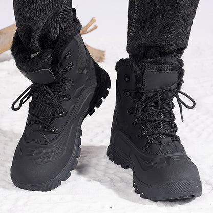 Men's High-Top Fleece-Lined Lace-Up Boots – Warm Winter Boots | EU 39–48
