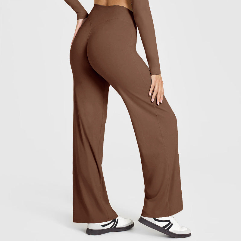 Women's High-Waist Straight-Leg Yoga Pants | 12 Colours | XS–XL