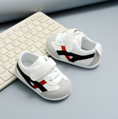 Kids PU Leather Velcro Low-Top Shoes | Sizes 14-20