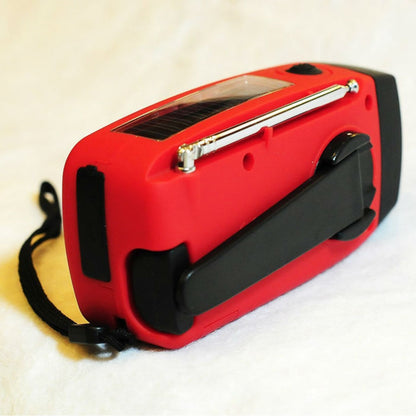 4-in-1 Emergency Solar Hand Crank Radio, Flashlight & USB Charger