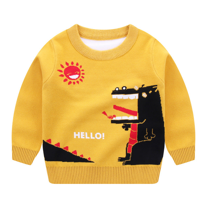 Boys' Double-Layer Cotton Sweatshirt | Warm Kids Top 90–140cm