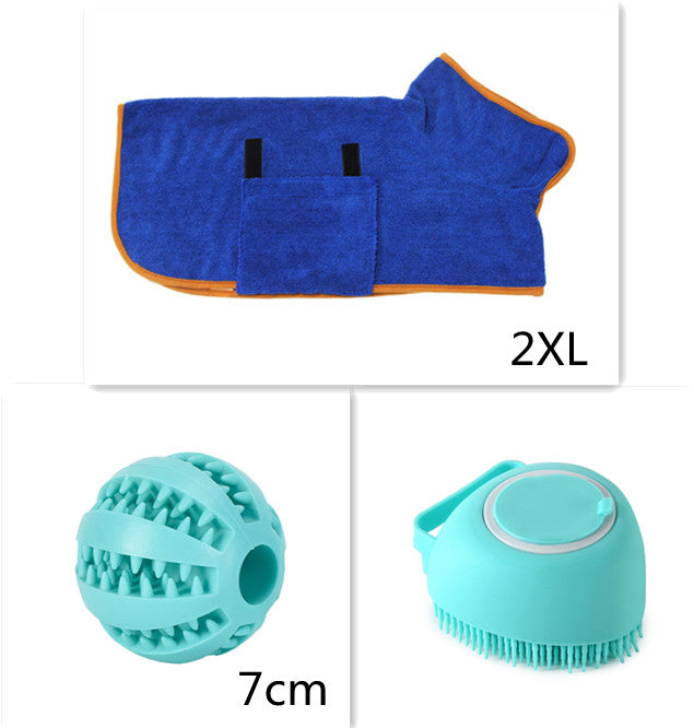 Silicone Pet Bath Massage Brush with Shampoo Dispenser | Dogs & Cats | JParker