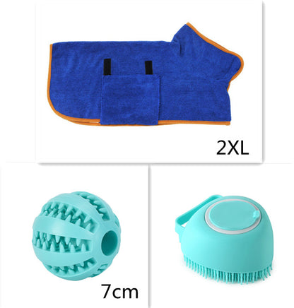 Silicone Pet Bath Massage Brush with Shampoo Dispenser | Dogs & Cats | JParker