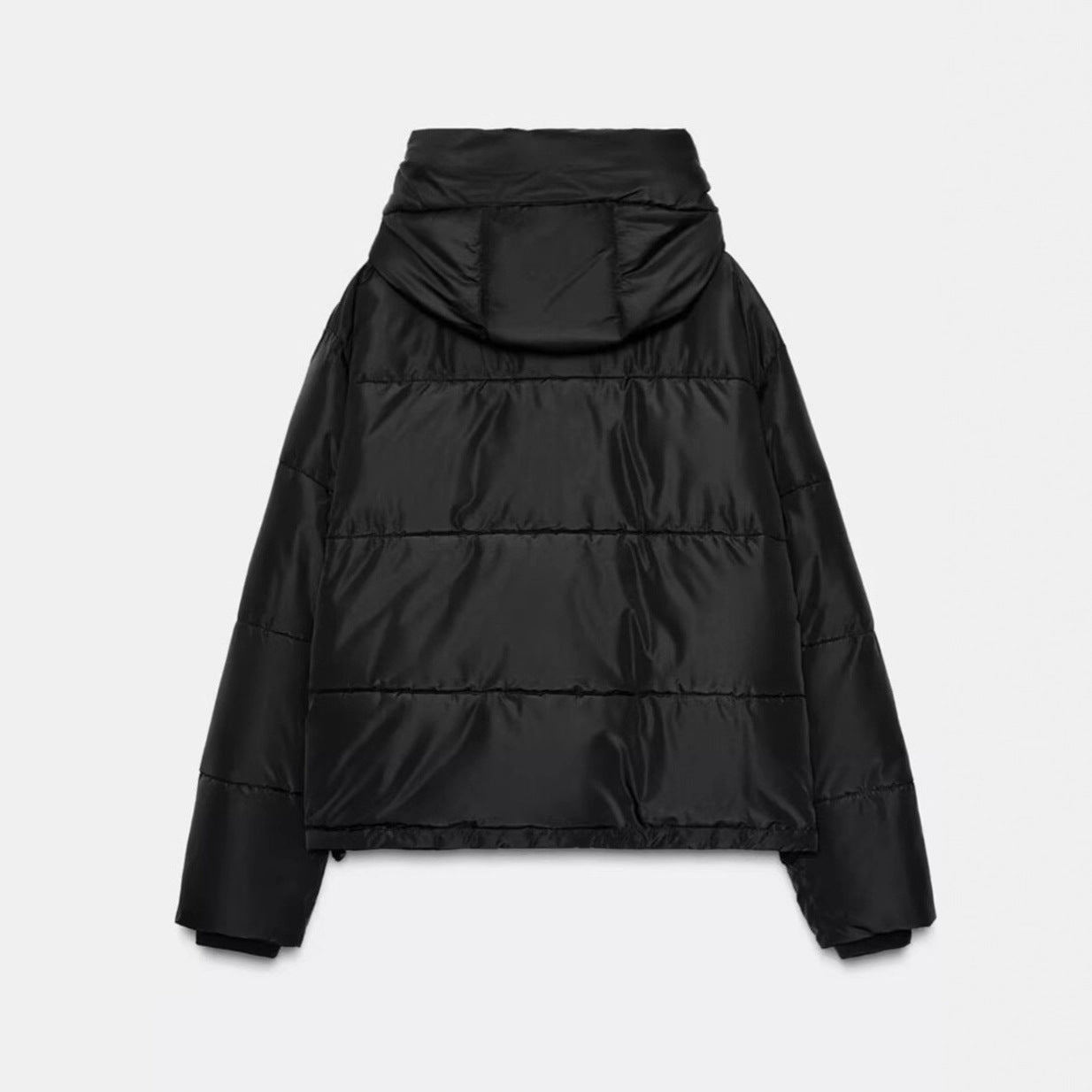 Women's Two-Tone Hooded Padded Jacket – 3 Colours | Sizes XS–L