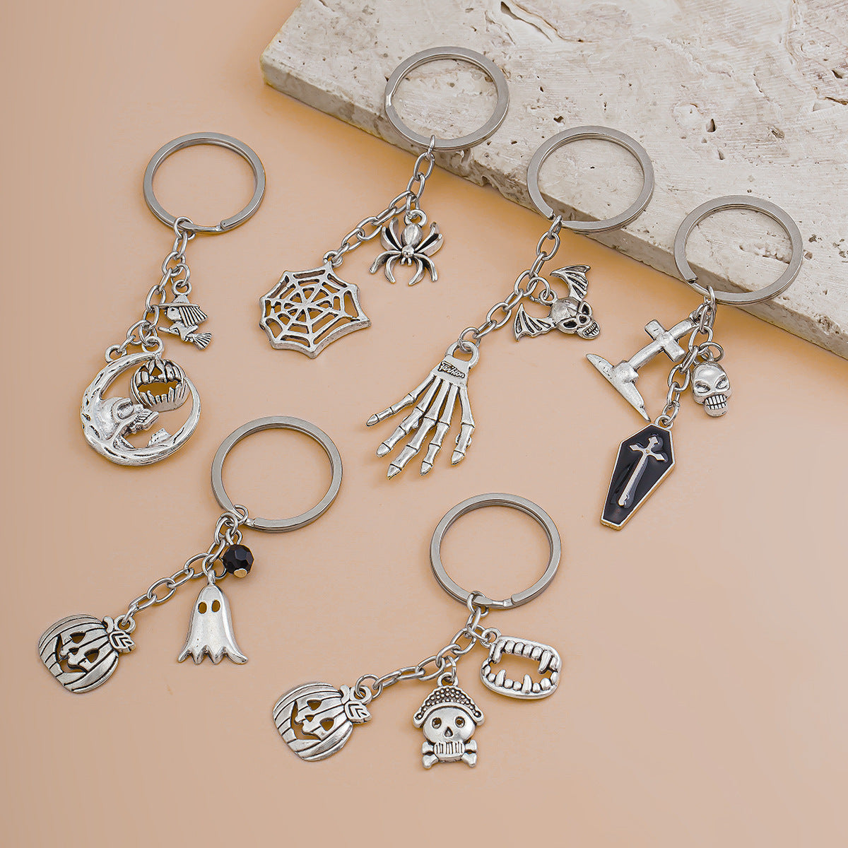 Strawberry & Fruit Charm Keychain | Cute Gift