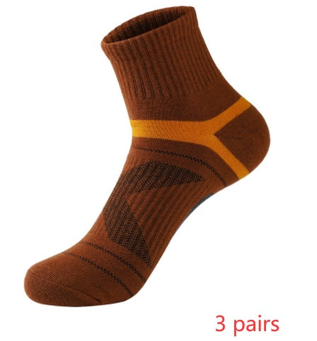 Men's Cotton Jacquard Sports Socks – Single, 3 & 5-Pair Packs