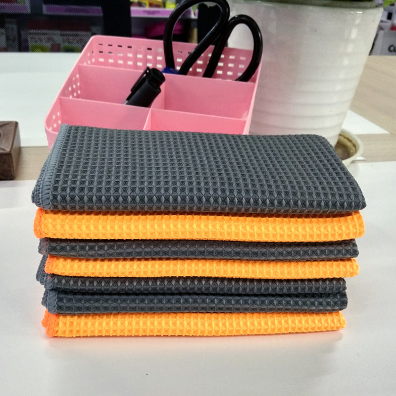 Microfibre Waffle Weave Car Wash Towel 40x40cm | Scratch-Free Detailing Cloth