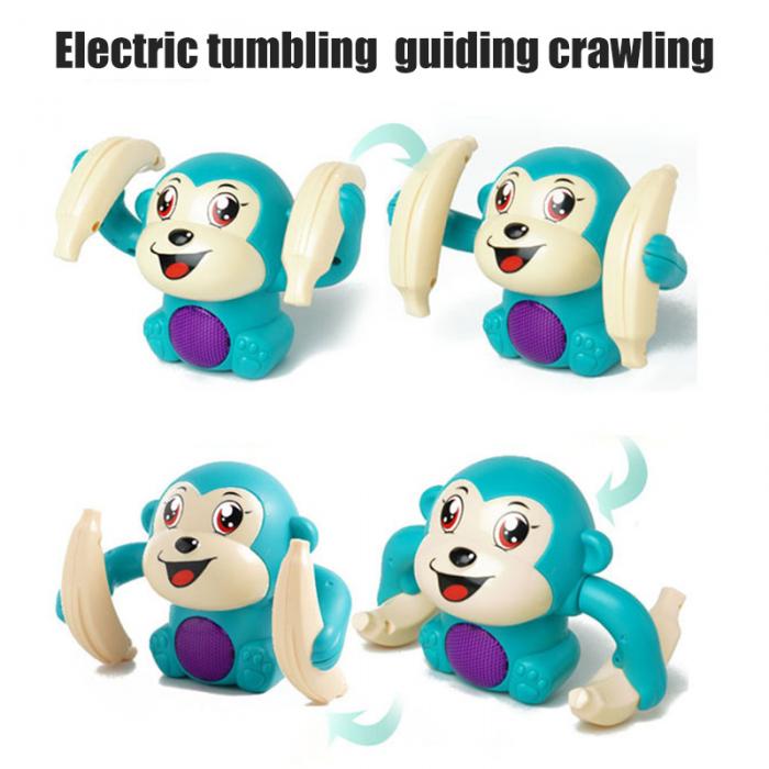 Electric Tumbling Monkey Toy - Light & Sound