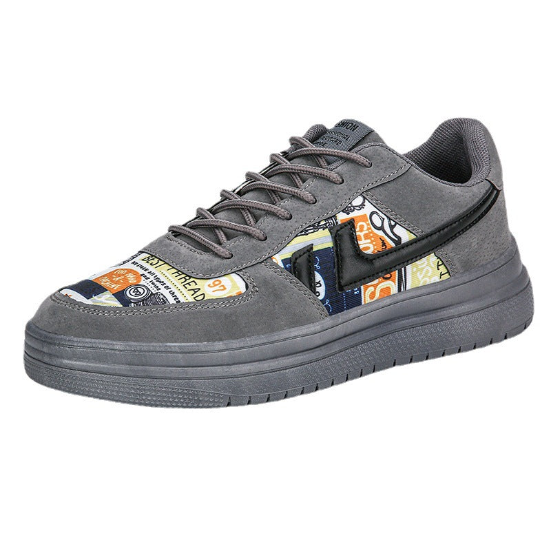 Men's Breathable Synthetic Leather Trainers | Lightweight Non-Slip