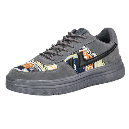 Men's Breathable Synthetic Leather Trainers | Lightweight Non-Slip
