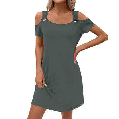 Women's Solid Colour Elegant Midi Skirt