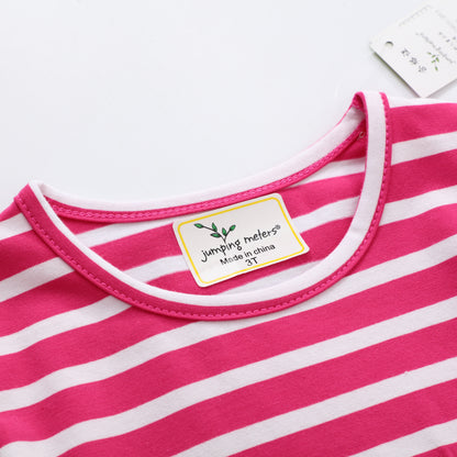 Girls Embroidered Dinosaur Short Sleeve T-Shirt – Fun Summer Top