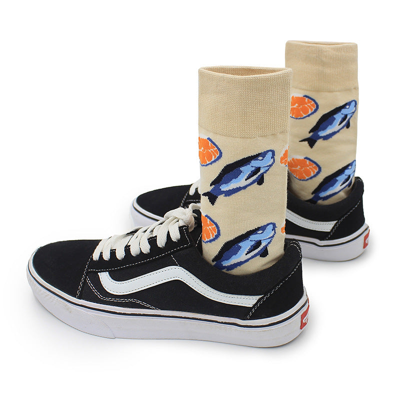 Unisex Seafood Novelty Socks – 5 Ocean Prints