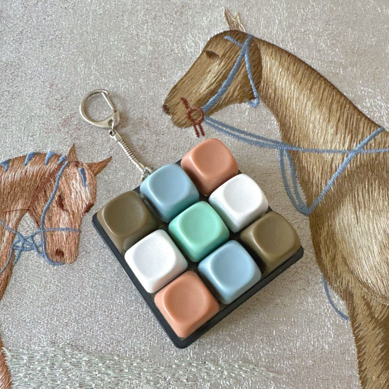 Nine-Key Decompression Button Keyboard Pendant
