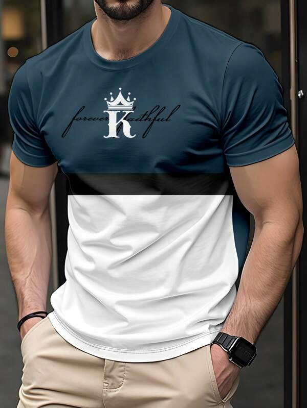Men's Summer Graphic Hoodie Top – Digital Print Relaxed Fit