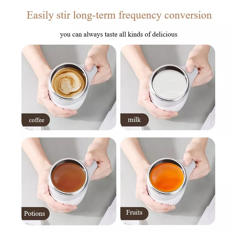 Automatic Self-Stirring Mug — Magnetic Electric Stirring Cup for Coffee, Tea & Shakes