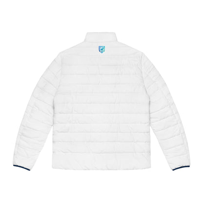 Minimal Logo Quilted Puffer Jacket | Slim Fit Winter Coat