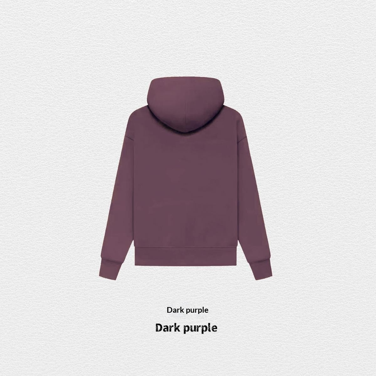 Women's Fleece-Lined Cotton Hoodie | Solid Colour Pullover Sweatshirt