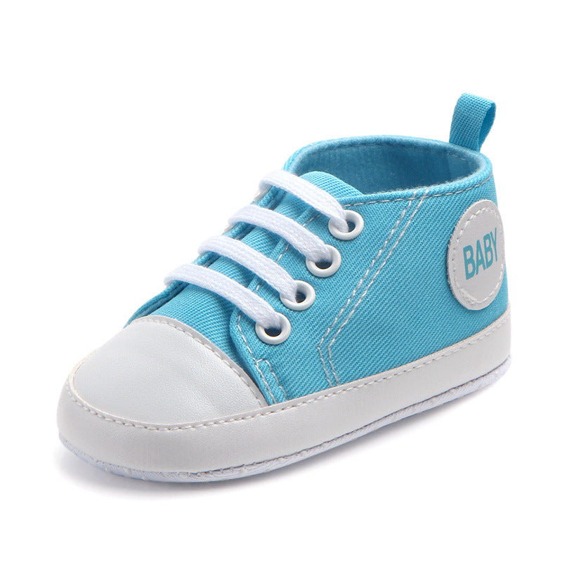 Baby & Infant Canvas Soft-Sole Anti-Slip First Walker Shoes | Unisex Sneaker Style in Multiple Designs