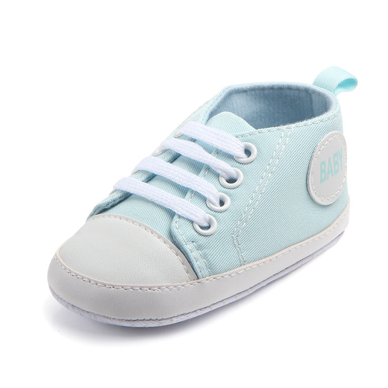 Baby & Infant Canvas Soft-Sole Anti-Slip First Walker Shoes | Unisex Sneaker Style in Multiple Designs