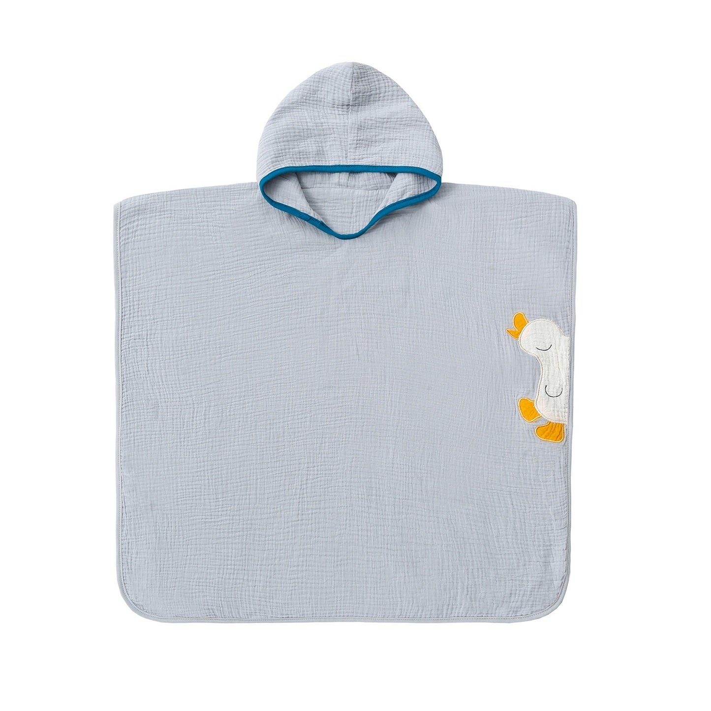 Children's 4-Layer Cotton Gauze Hooded Bath Towel | Wearable Poncho