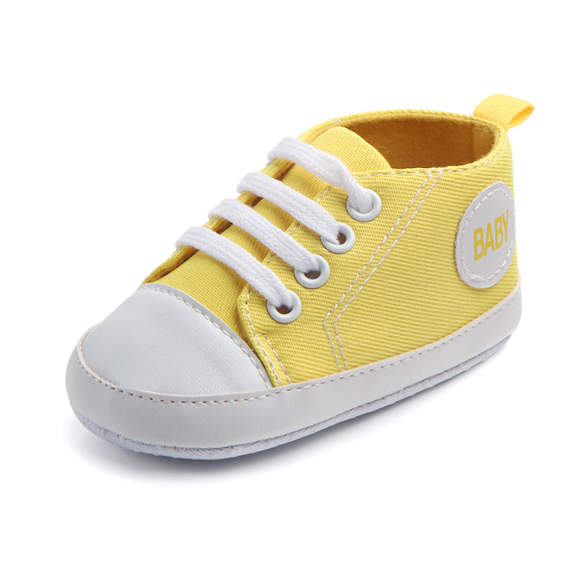 Baby & Infant Canvas Soft-Sole Anti-Slip First Walker Shoes | Unisex Sneaker Style in Multiple Designs