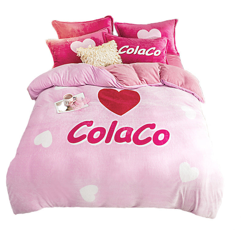 French Velvet Flannel Bedding Set | 4 Piece | 19 Prints