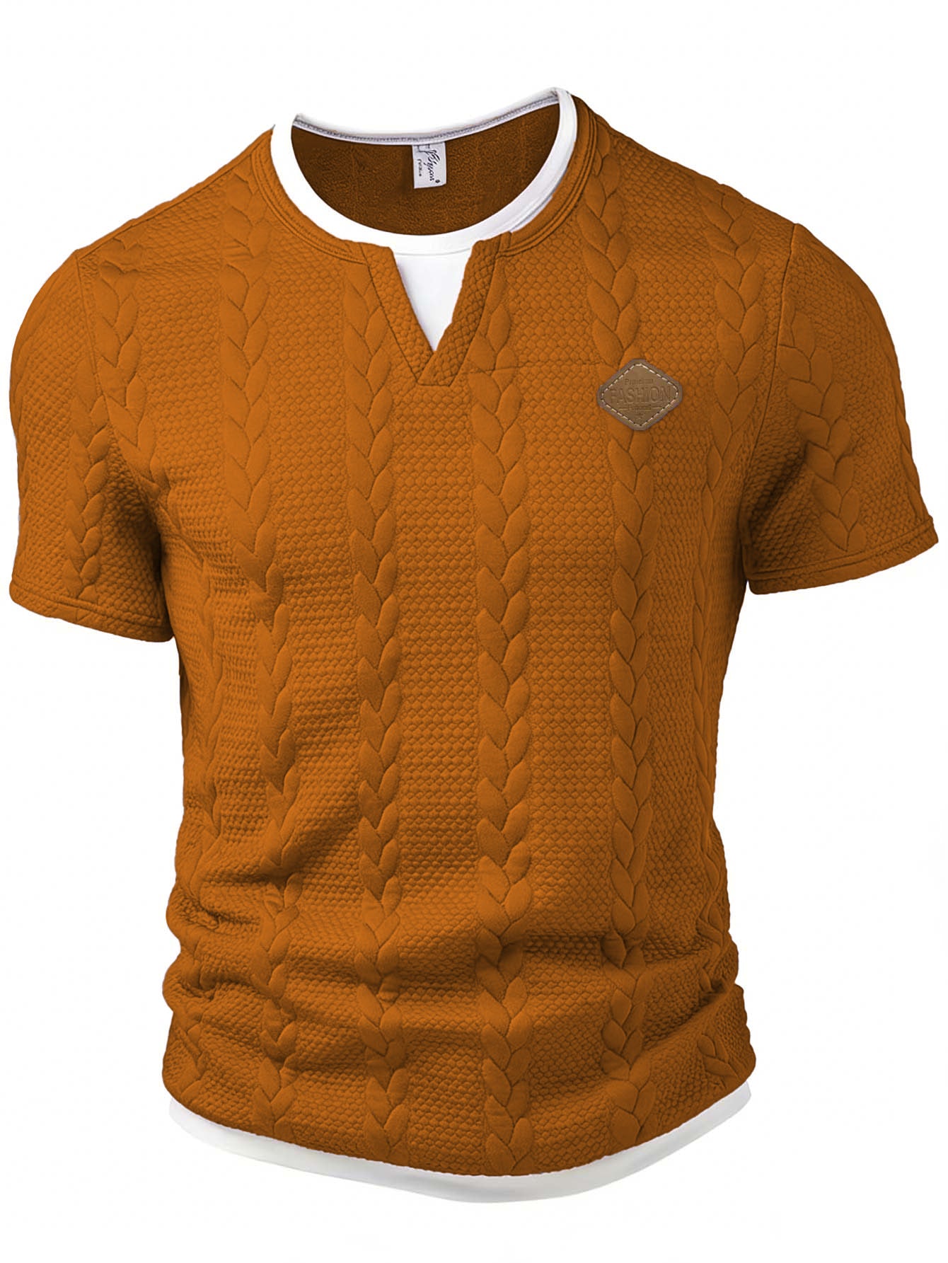 Men's Mock Two-Piece Short Sleeve T-Shirt | Slim Fit