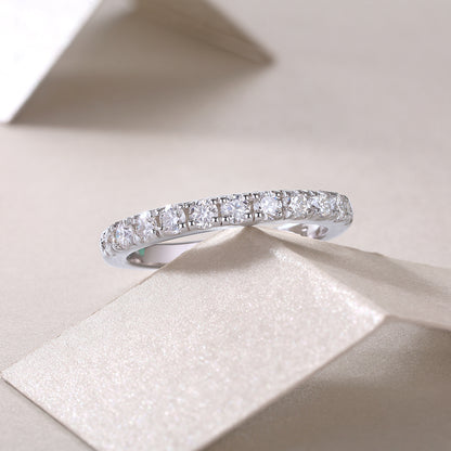 Moissanite 925 Sterling Silver Ring | Gold, Platinum & Rose Gold | GRA Certified