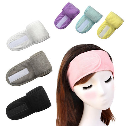 Soft Towel Fabric Hair Bands – Wide Makeup & Sports Headband | 7 Colours