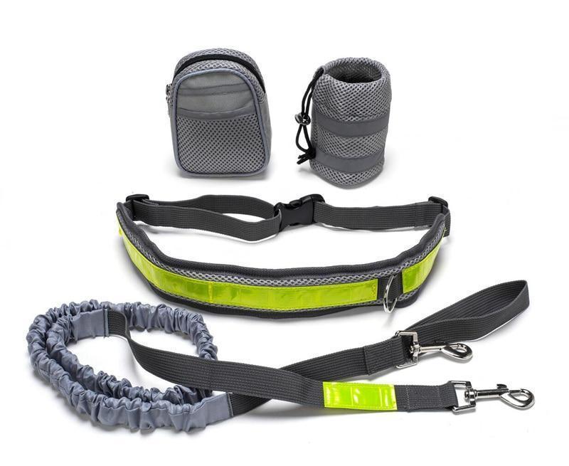 Hands-Free Dog Running Leash Set | 4 Piece Jogging Kit