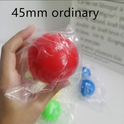 Sticky Wall Ball Stress Relief Toy - Glow Squish Ball for Kids and Adults