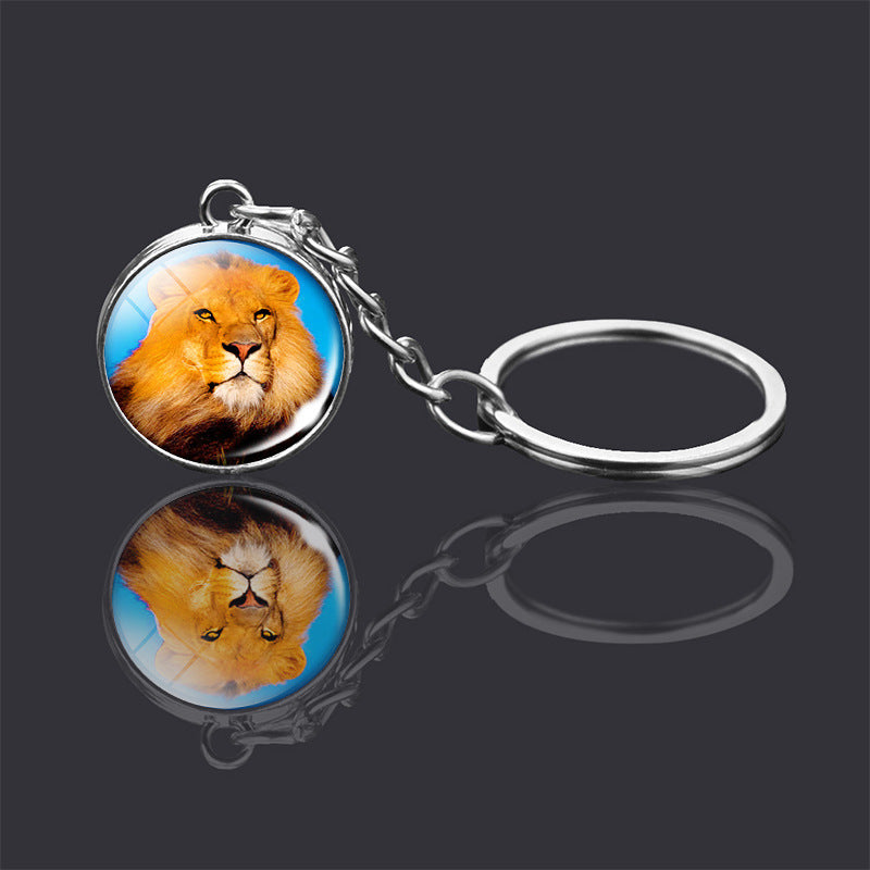 Animal Glass Ball Keychain | Double-Sided Design | 23 Animals