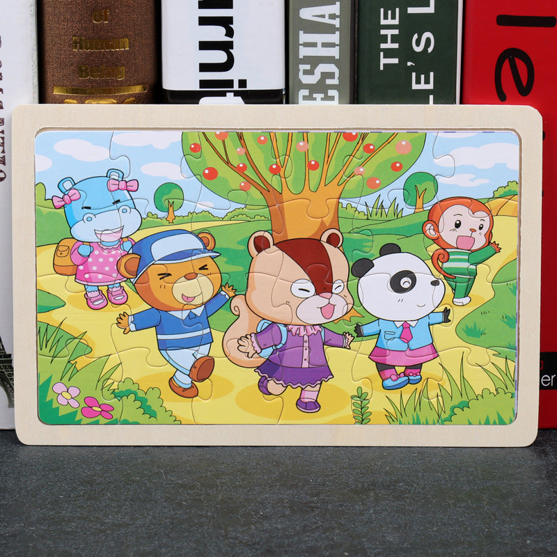 Children's Wooden Jigsaw Puzzle 21 Designs Ages 3+ - JParker Collections