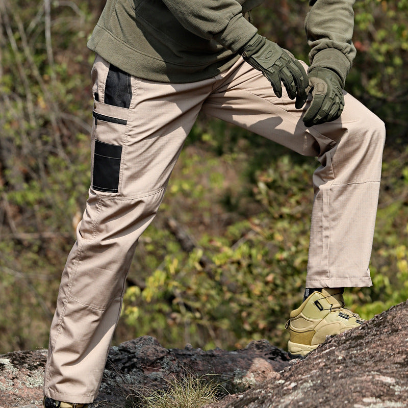 Men's Water-Repellent Multi-Pocket Outdoor Trousers