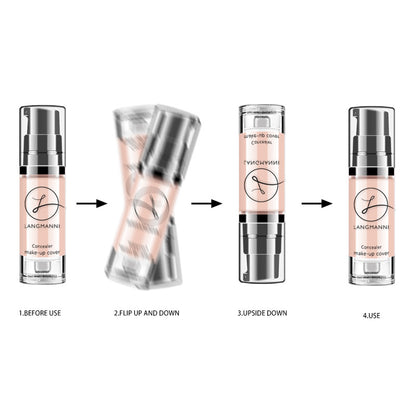 Waterproof Liquid Foundation & Concealer – Brightening 6ml, 6 Shades