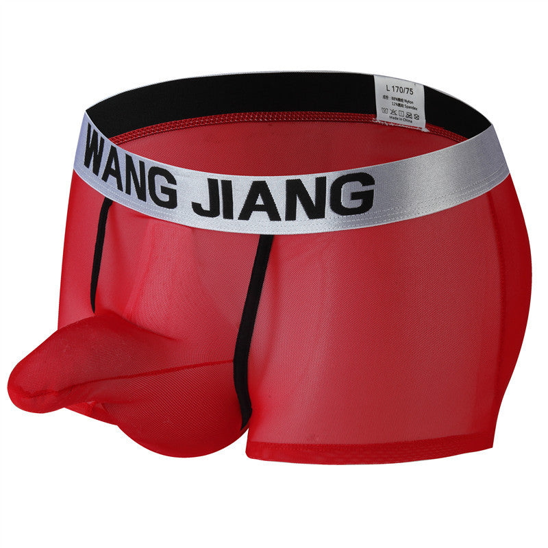 Men's Mesh Contoured Pouch Boxer Shorts | Breathable Nylon Underwear
