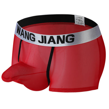 Men's Mesh Contoured Pouch Boxer Shorts | Breathable Nylon Underwear