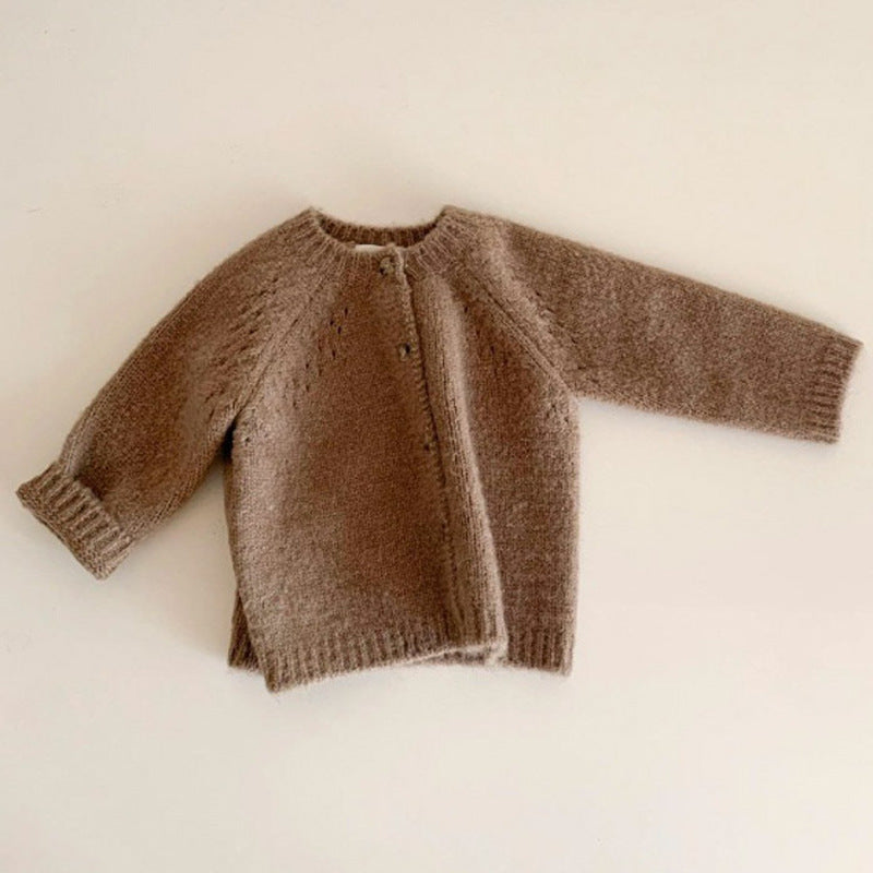 Children's Knitted Cardigan | Soft Cotton Knitwear for Toddlers